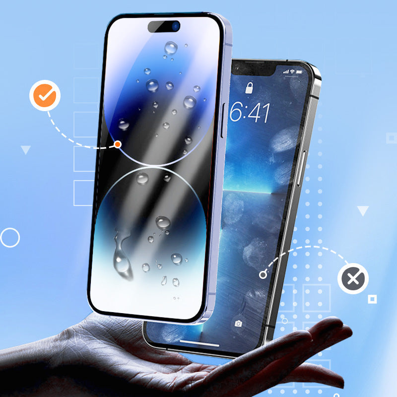 (L'iPhone 16 arrive) Protecteur d'écran en verre trempé anti-espion pour iPhone - Sans bulles ni poussière