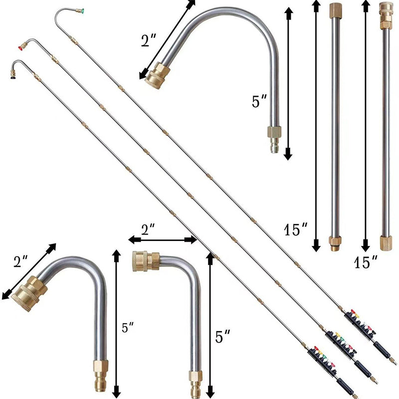 Vente d'été 50 % de réduction pour une durée limitée : Ensemble de baguettes de nettoyage haute pression 4000 PSI