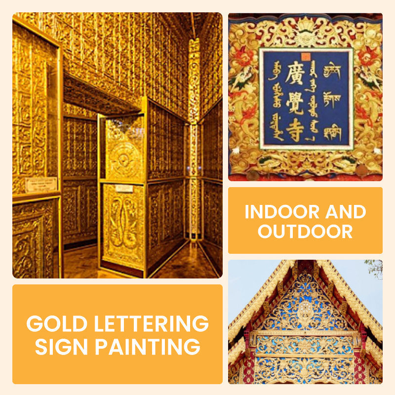 Peinture dorée imperméable pour les beaux-arts, tableaux et travaux manuels