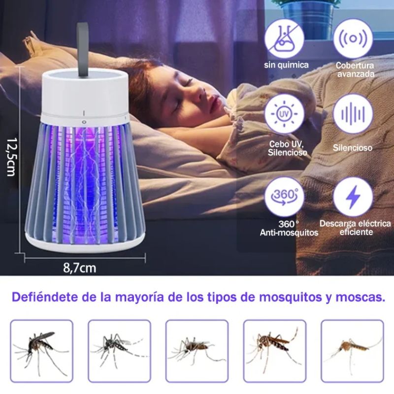 Destructeur d'insectes portable pour l'intérieur et l'extérieur - Piège à mouches et moustiques