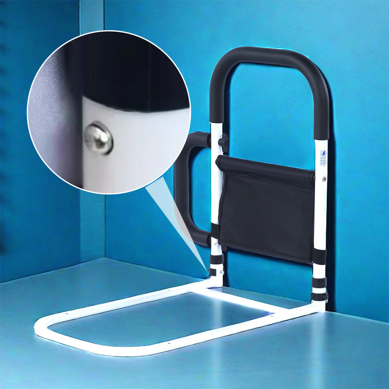 Barre d'appui de lit réglable - Poignée antidérapante stable et poche de rangement pratique pour seniors et femmes enceintes
