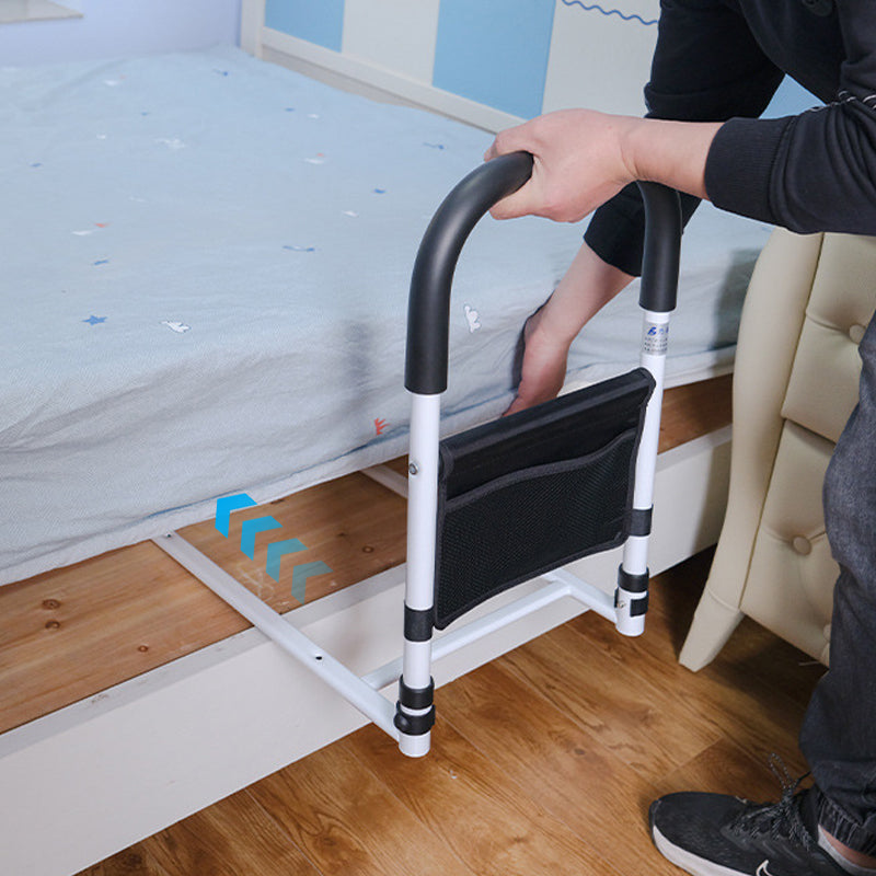 Barre d'appui de lit réglable - Poignée antidérapante stable et poche de rangement pratique pour seniors et femmes enceintes