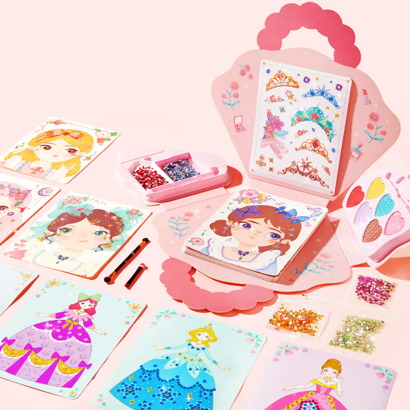 Exceptionnels 50 % de réduction Ensemble de jeu 3 en 1 pour habiller et maquiller une princesse