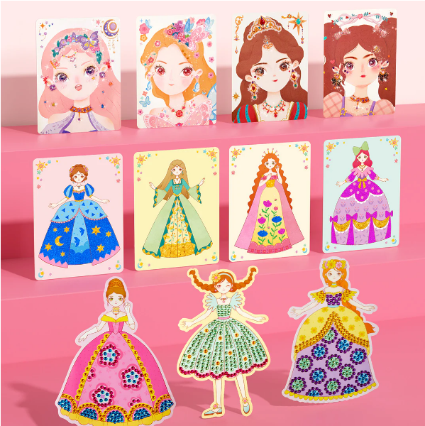 Exceptionnels 50 % de réduction Ensemble de jeu 3 en 1 pour habiller et maquiller une princesse
