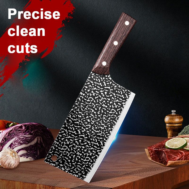 Couteau de cuisine forgé en acier inoxydable haute résistance