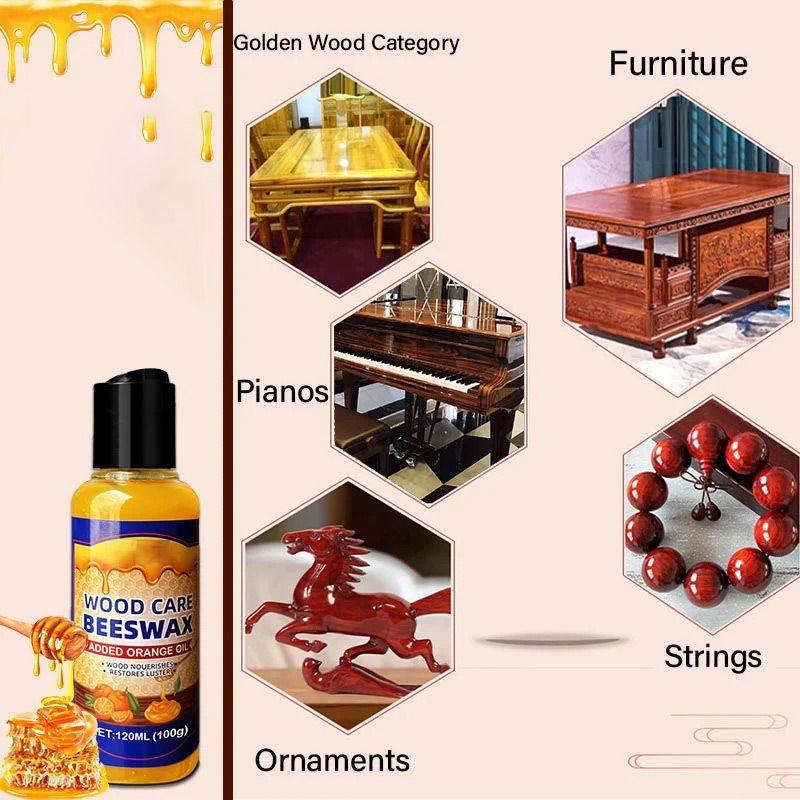 Achetez-en 3 et obtenez-en 2 gratuits : revitalisant pour bois naturel à la cire d'abeille et à l'huile d'orange