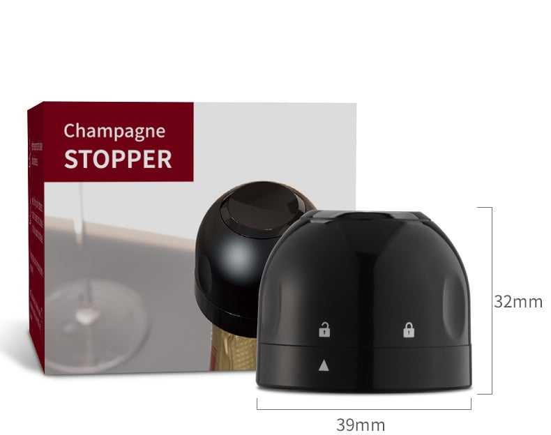 Bouchons hermétiques en silicone pour vin, bière et champagne. Conservation longue durée, s'adaptent à tous les goulots, gardez vos bouteilles entamées aussi fraîches qu'à l'ouverture.