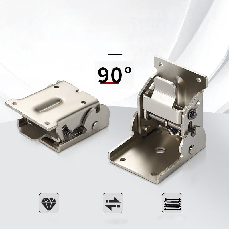 Hinge, 90-degree fold-down, self-locking, anti-corrosion, concealed fastening