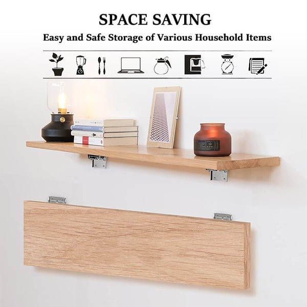 Hinge, 90-degree fold-down, self-locking, anti-corrosion, concealed fastening