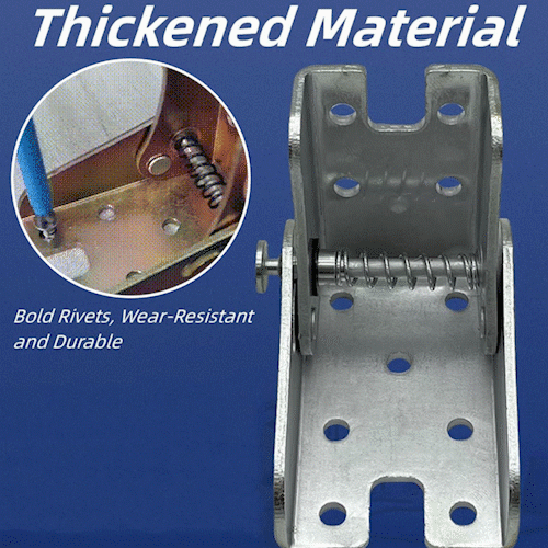 Hinge, 90-degree fold-down, self-locking, anti-corrosion, concealed fastening
