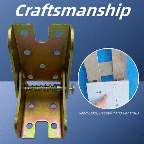 Hinge, 90-degree fold-down, self-locking, anti-corrosion, concealed fastening