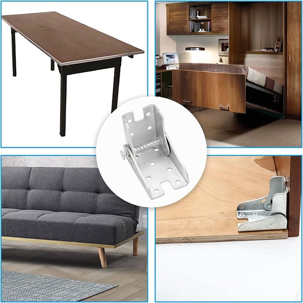 Hinge, 90-degree fold-down, self-locking, anti-corrosion, concealed fastening