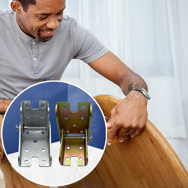 Hinge, 90-degree fold-down, self-locking, anti-corrosion, concealed fastening