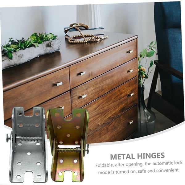 Hinge, 90-degree fold-down, self-locking, anti-corrosion, concealed fastening