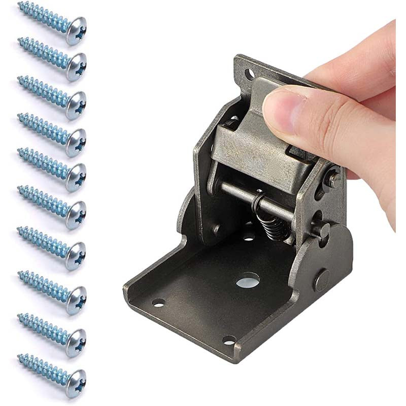 Hinge, 90-degree fold-down, self-locking, anti-corrosion, concealed fastening