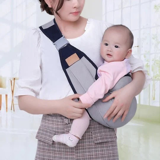 Porte-bébé respirant 4 en 1, de 0 à 36 mois, face au parent ou face au monde, ventral ou dorsal. Confort et mains libres pour les parents et le bébé.
