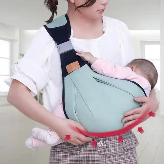 Porte-bébé respirant 4 en 1, de 0 à 36 mois, face au parent ou face au monde, ventral ou dorsal. Confort et mains libres pour les parents et le bébé.