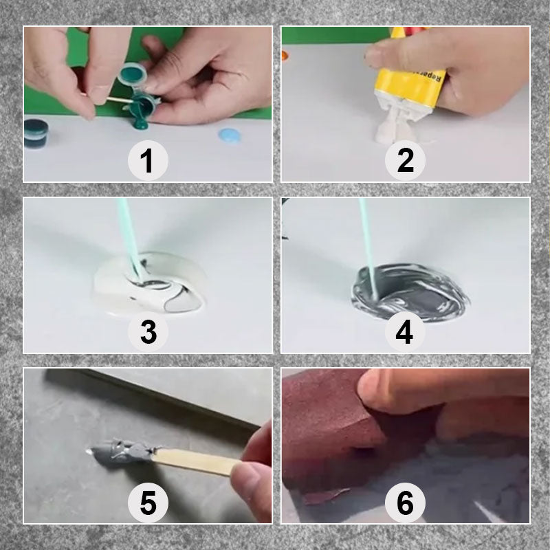 Multifunctional repair kits for cracks in tiles and stones