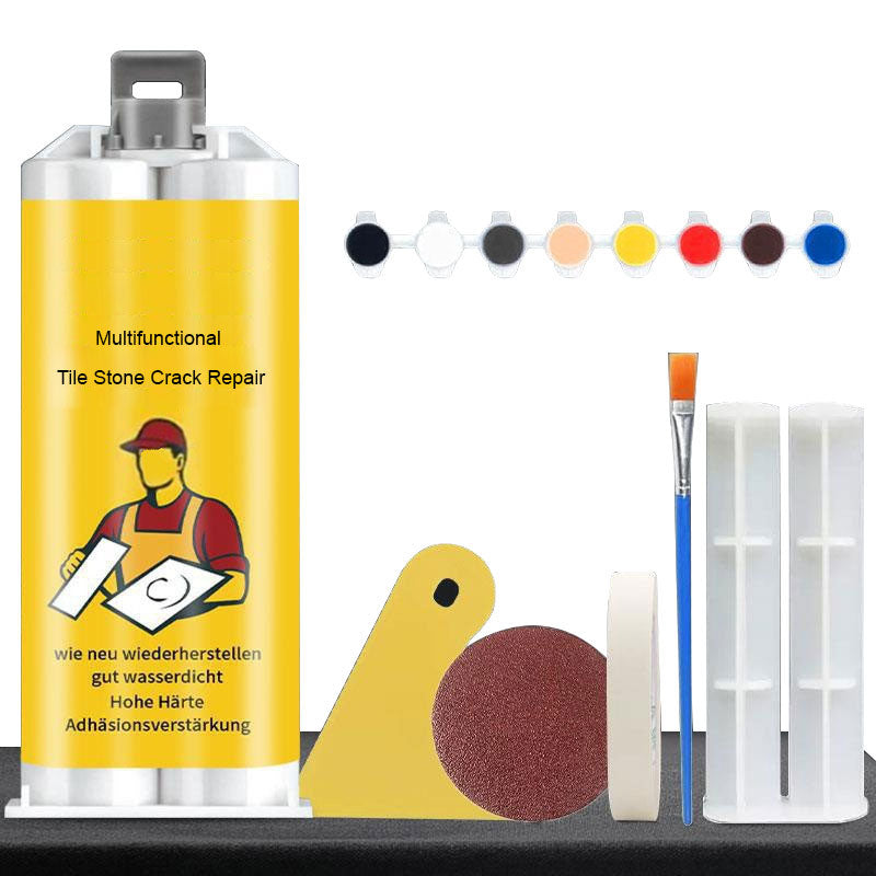 Multifunctional repair kits for cracks in tiles and stones