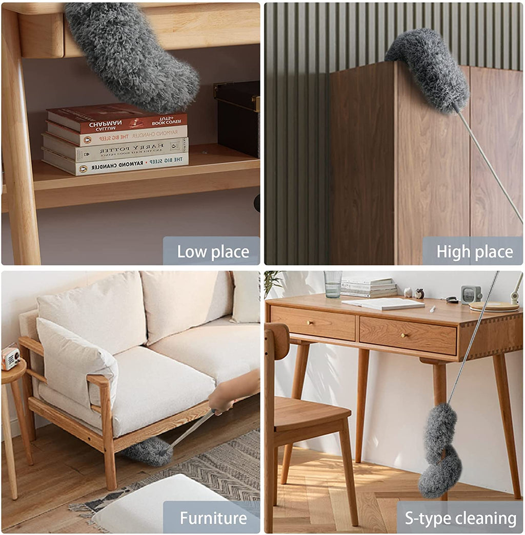 Plumeau incurvé lavable en microfibre et extensible
