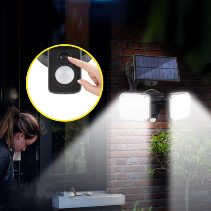 Lampe solaire extérieure étanche avec détecteur de mouvement