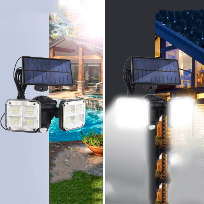 Lampe solaire extérieure étanche avec détecteur de mouvement