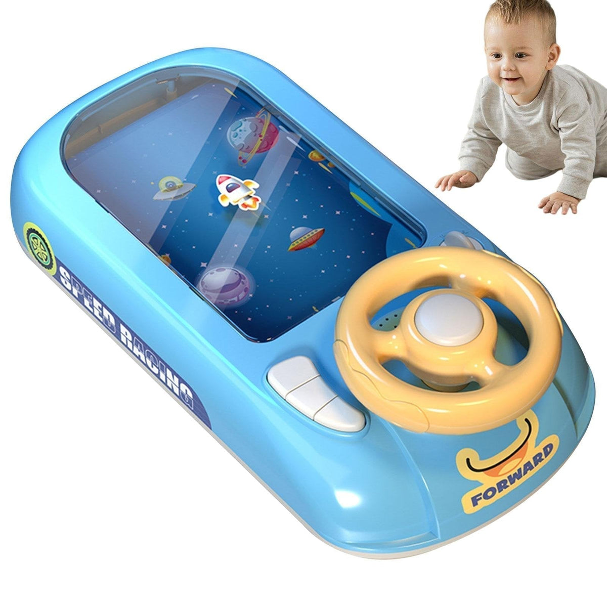 En réduction ! Volant de conduite interactif pour enfants avec sons, musique et jeu éducatif dès 3 ans !