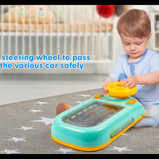 En réduction ! Volant de conduite interactif pour enfants avec sons, musique et jeu éducatif dès 3 ans !