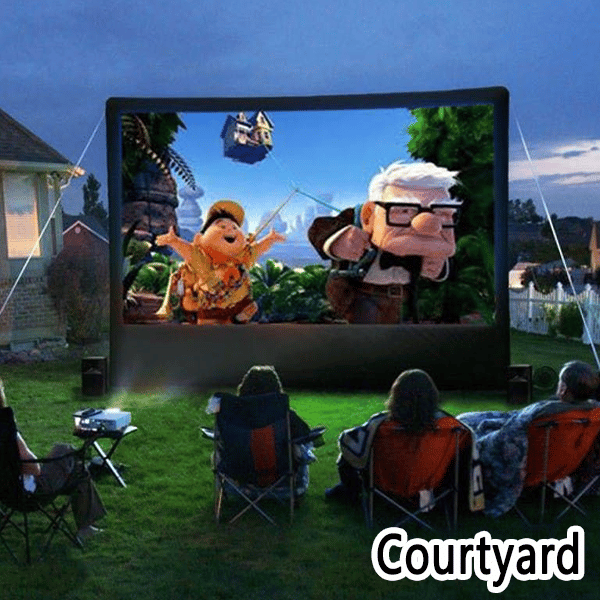 Outdoor Portable Projection Screen - Foldable and Adjustable, 4K Quality, Outdoor Movie Night