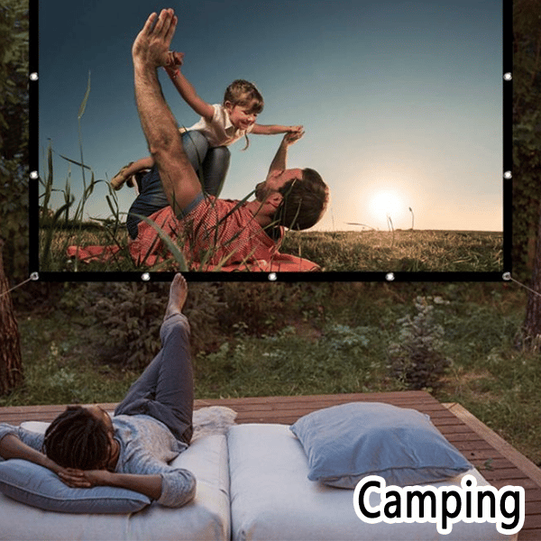 Outdoor Portable Projection Screen - Foldable and Adjustable, 4K Quality, Outdoor Movie Night