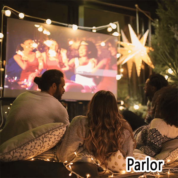 Outdoor Portable Projection Screen - Foldable and Adjustable, 4K Quality, Outdoor Movie Night