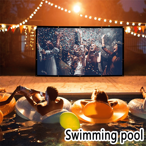 Outdoor Portable Projection Screen - Foldable and Adjustable, 4K Quality, Outdoor Movie Night