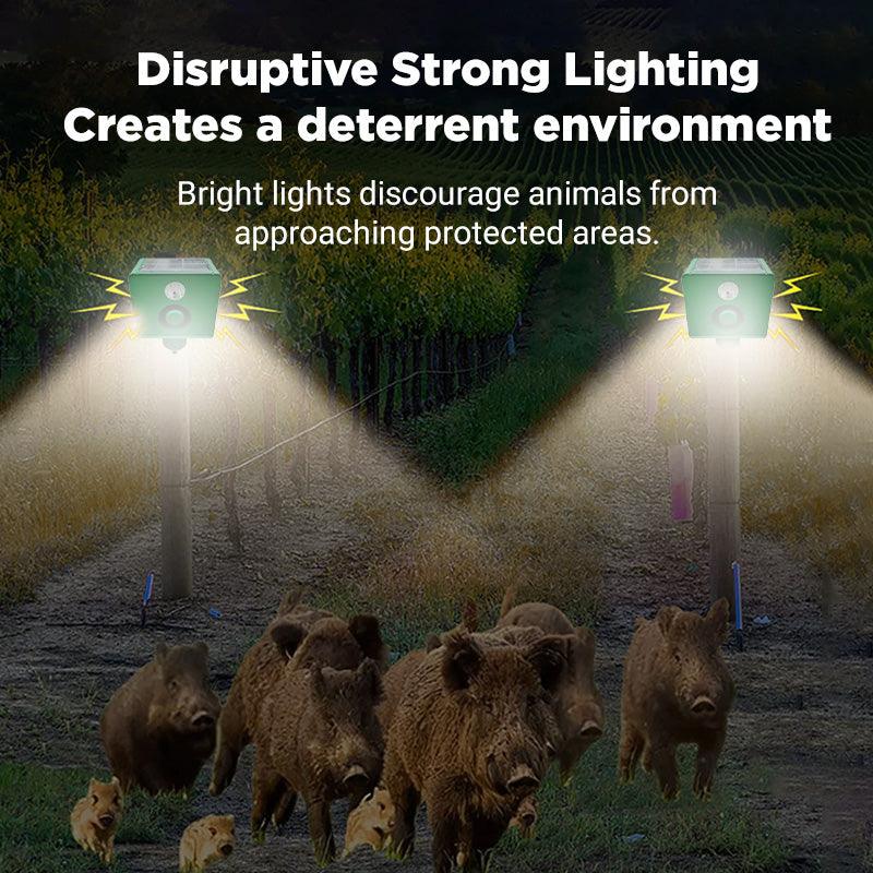 Anti-animal Solar Warning Light with High Volume