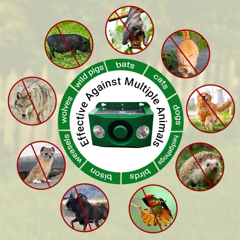 Anti-animal Solar Warning Light with High Volume