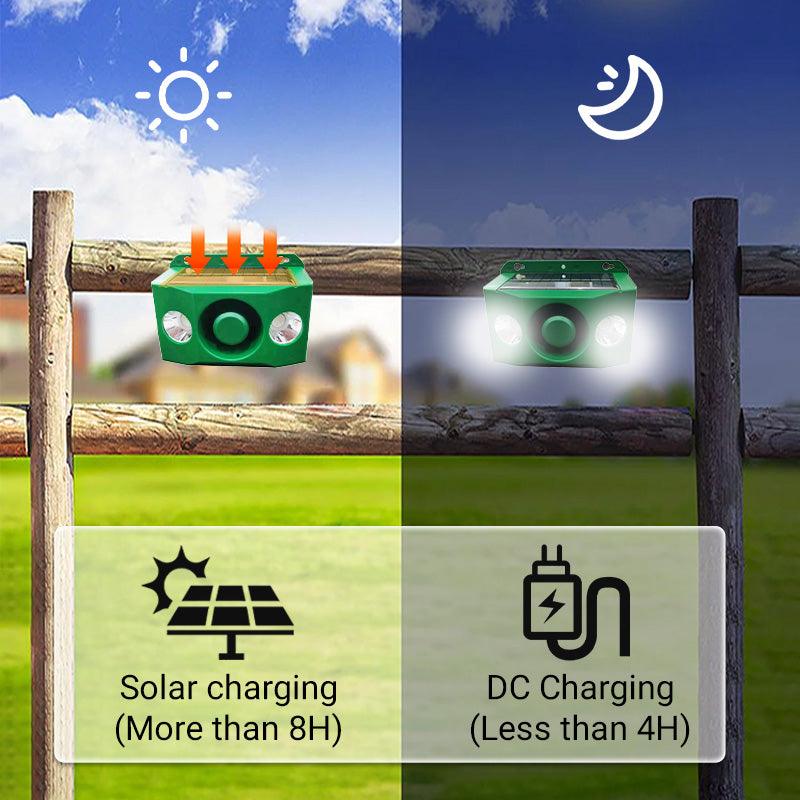 Anti-animal Solar Warning Light with High Volume