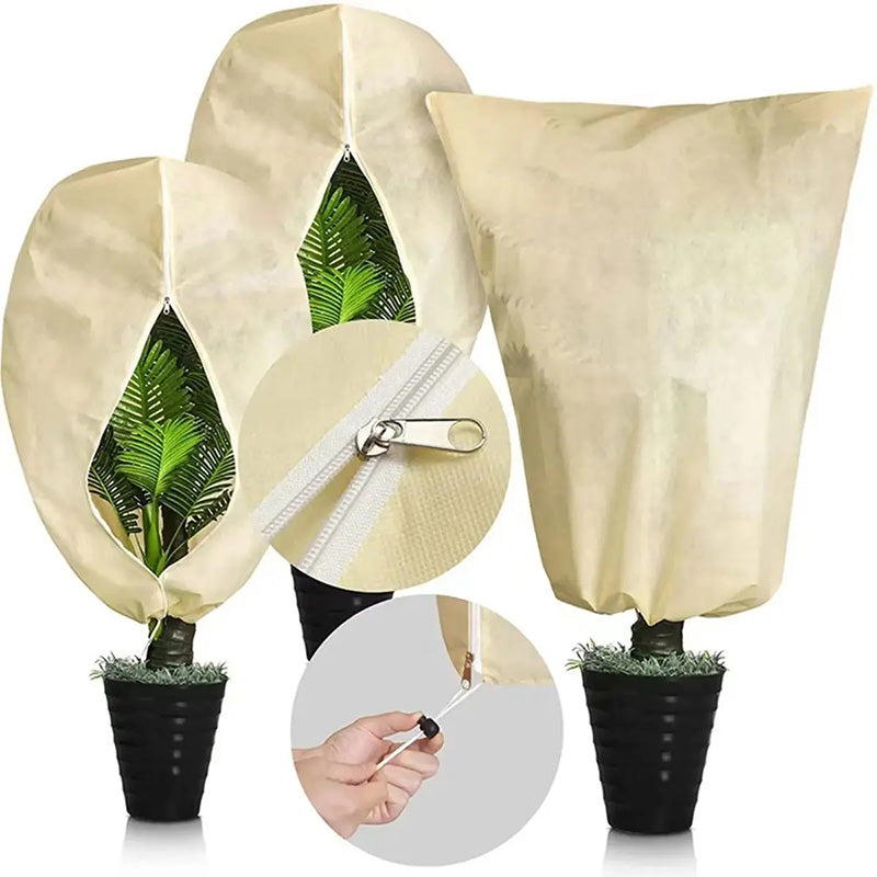 Sac de protection pour plantes avec cordon de serrage, housses de protection contre le gel