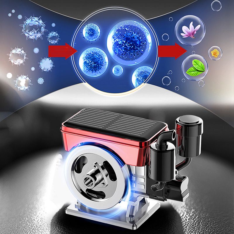 Diffuseur d'aromathérapie solaire à rotation automatique pour voiture