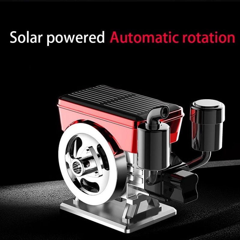 Diffuseur d'aromathérapie solaire à rotation automatique pour voiture