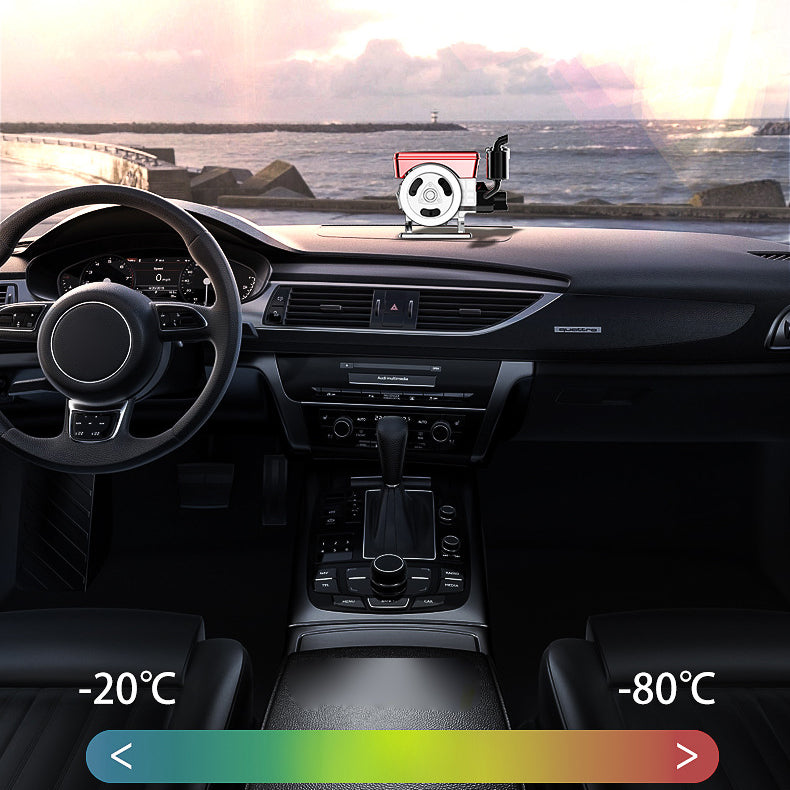 Diffuseur d'aromathérapie solaire à rotation automatique pour voiture