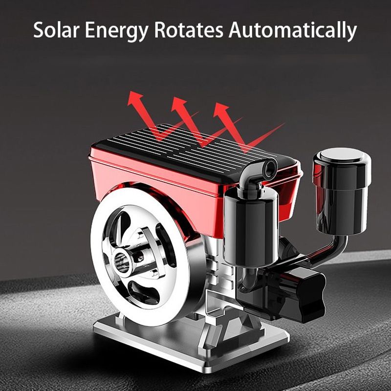 Diffuseur d'aromathérapie solaire à rotation automatique pour voiture