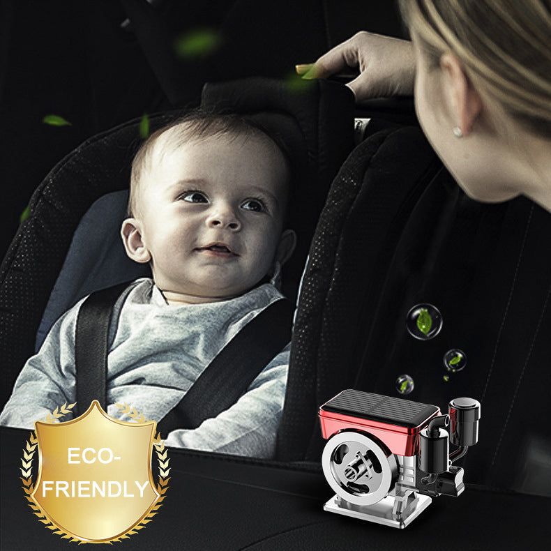 Diffuseur d'aromathérapie solaire à rotation automatique pour voiture