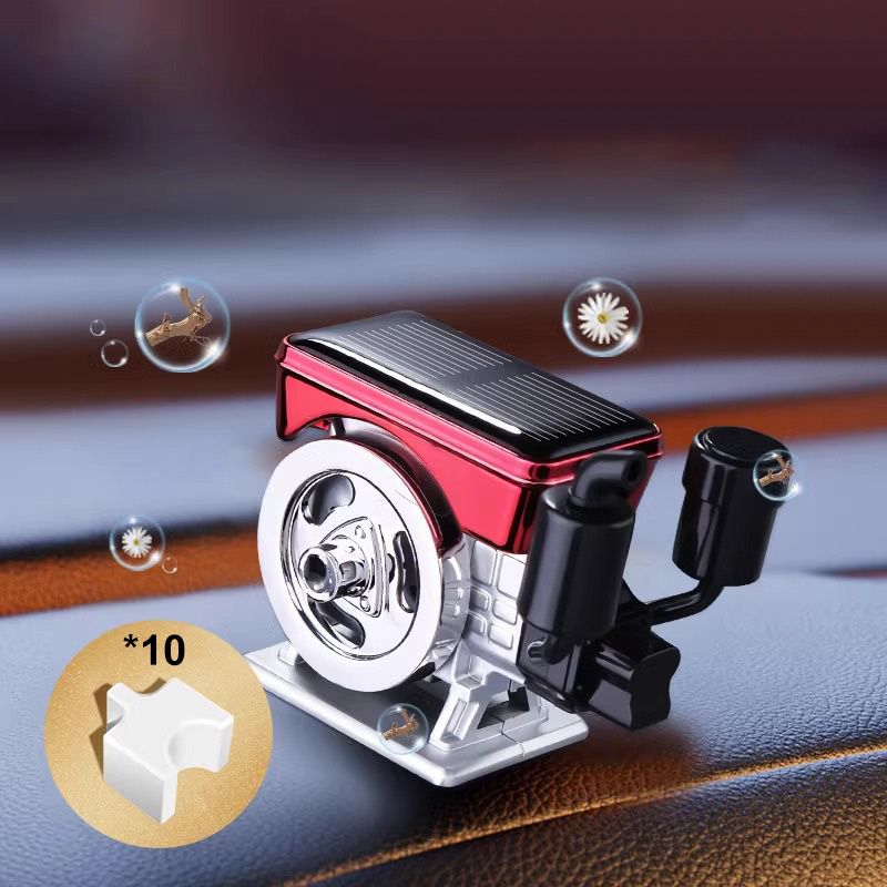 Diffuseur d'aromathérapie solaire à rotation automatique pour voiture