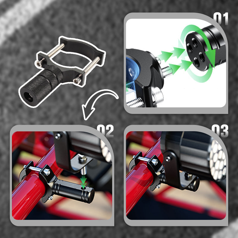 Universal Motorcycle Light Mount Kit