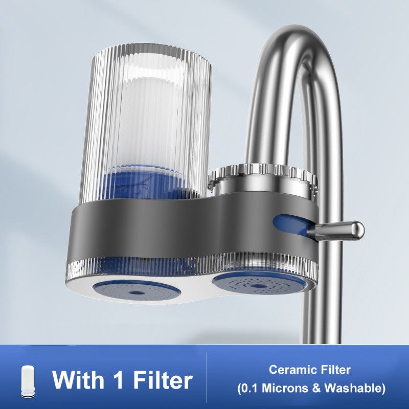 Purificateur d'eau sur robinet avec adaptateur