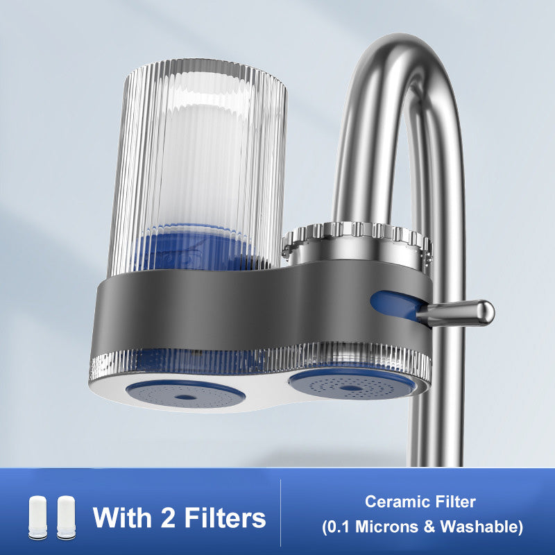 Purificateur d'eau sur robinet avec adaptateur