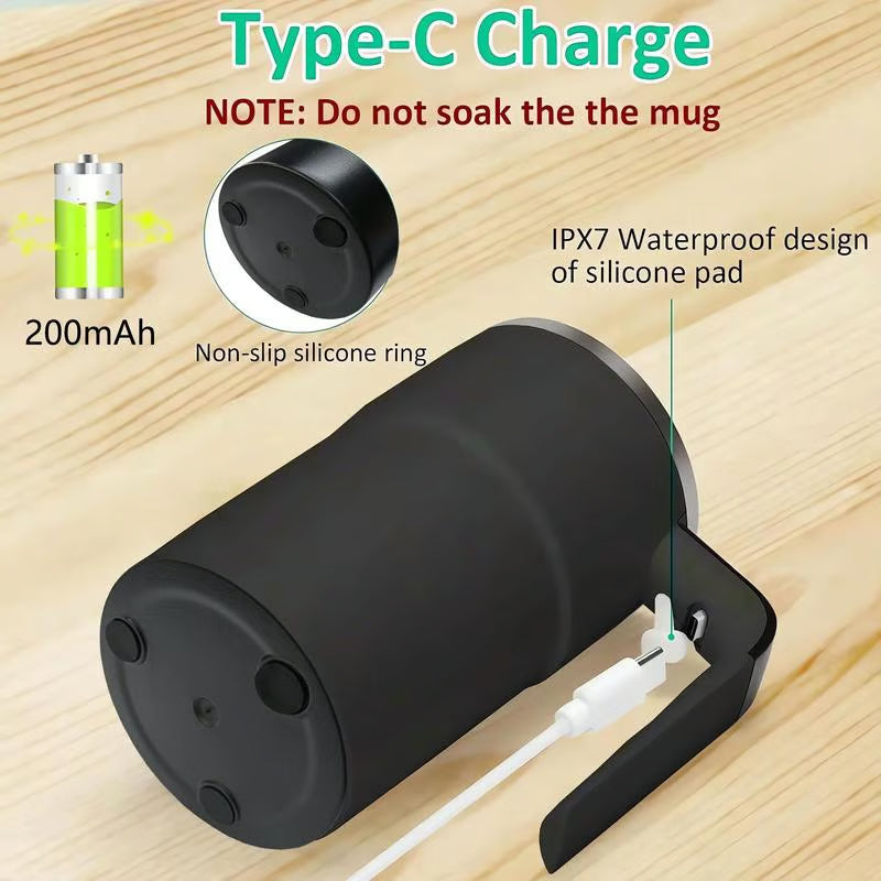 Grande réduction de 60 % : Ensemble de tasses à café rechargeables à agitation magnétique automatique