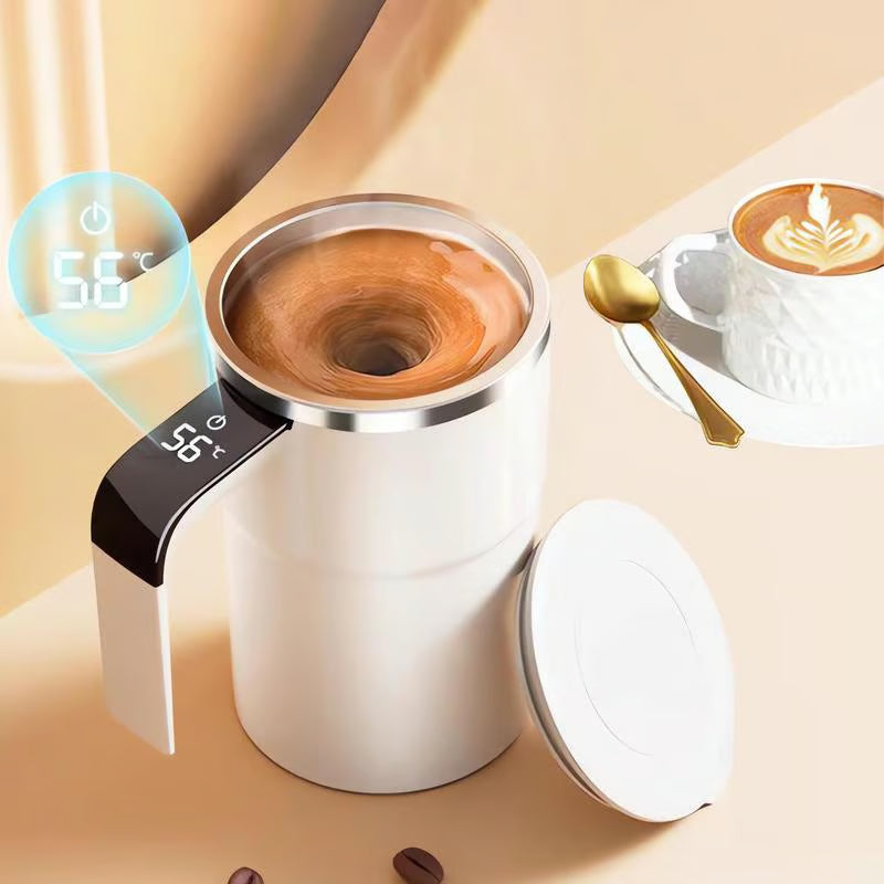 Grande réduction de 60 % : Ensemble de tasses à café rechargeables à agitation magnétique automatique