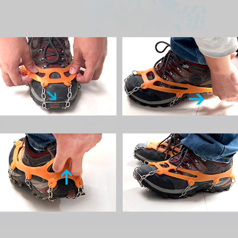 Anti-slip crampons for shoes and hiking boots