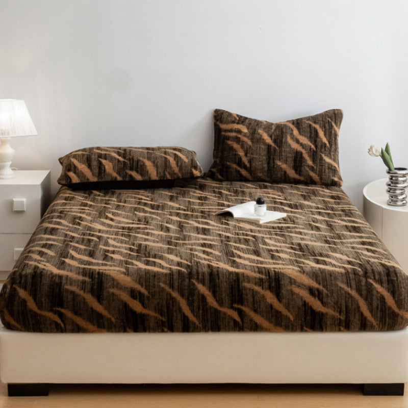 Vente de Noël Drap doux à motif léopard
