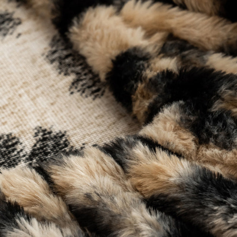 Vente de Noël Drap doux à motif léopard